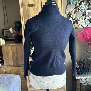 FREE Navy Banana Republic Merino Wool Turtleneck Sweater - small